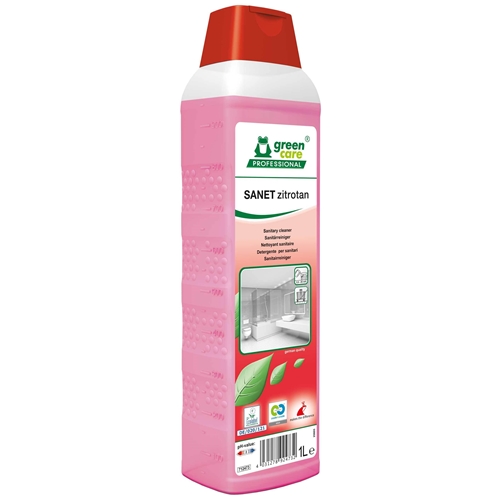Sanitärreiniger Sanet Zitrotan - 1L parfümiert pH=2,4 EU Ecolabel