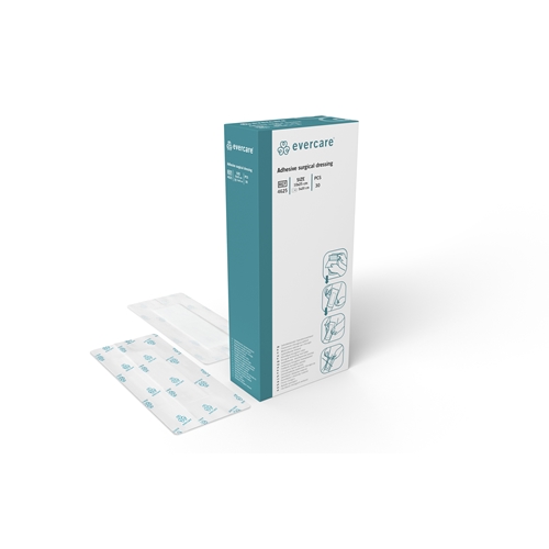 Absorberende selvklæbende bandage evercare - 10x25 cm (pude 5x20 cm) - 30 stk