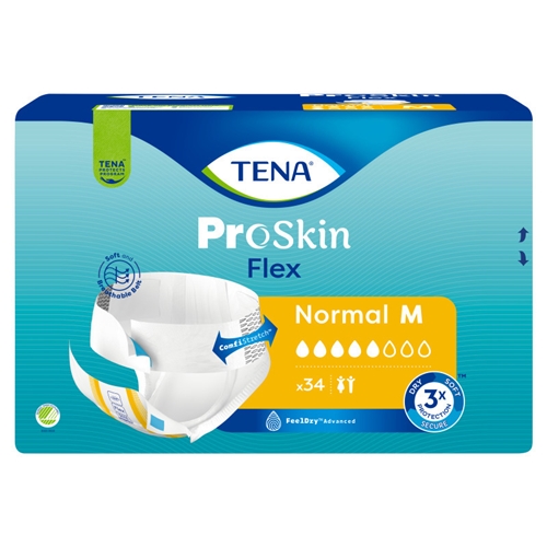 Majtki chłonne pasowe wszystko w jednym - TENA Flex Normal M - 102 szt.