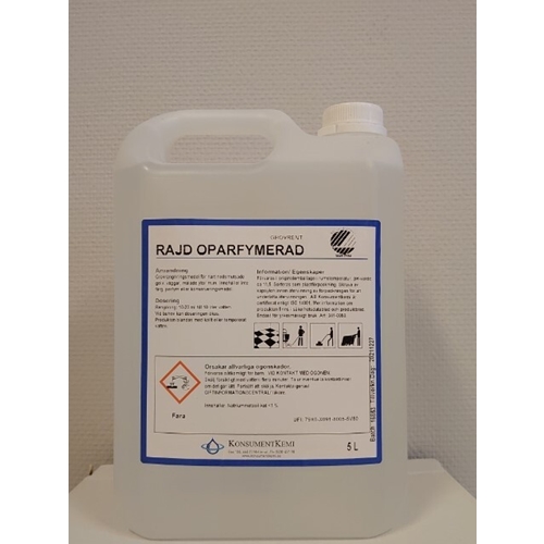 Rengøringsmiddel grovrens Rajd uparfumeret - 5L uparf pH=9,9/11 Svanen