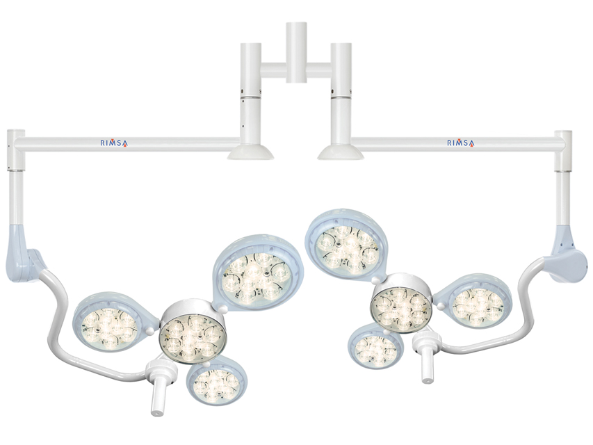 Operationsleuchte - RIMSA Quattroluci LED - 4Luci SO x 2 - Tak
