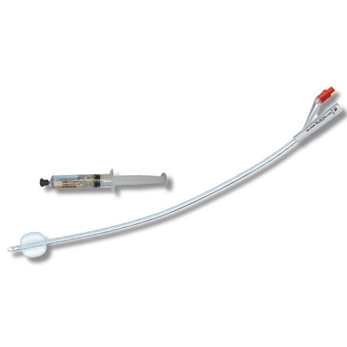 2-tie katetri ruiskulla AquaFlate+ - 10 ml CH24 40 cm silikoni Nel