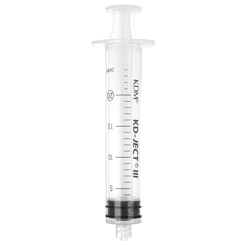 Luer-lock sprøjte 3-komponent KD-Ject - 20 ml grad 1 ml centreret - 100 stk