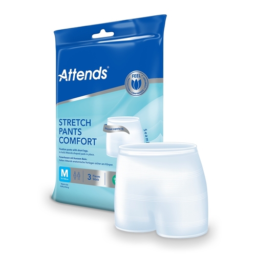 Fixierhose mit Bein - Attends StretchPant Comfort M - 3 Stück