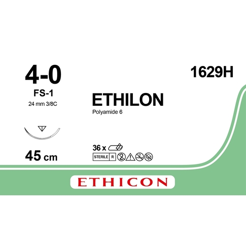Sutur Ethilon 4-0 1629H – 45cm nål FS-1 – 36 st