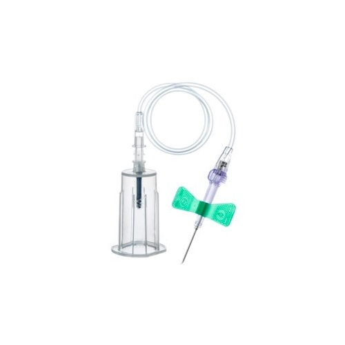 Prøvetagningssæt VACUETTE Evoprotect Safety - 0,8x19mm 30cm grøn m holder - 30 stk