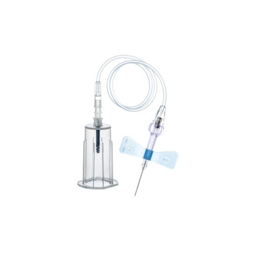 Venprøvesæt VACUETTE Evoprotect Safety - 0,6X19mm 30cm blå m holder - 30 stk