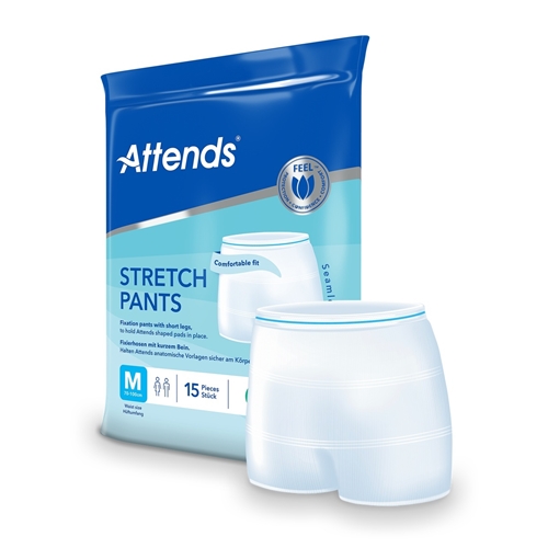 Fixierhose mit Beinansatz - Attends Stretch Pants M - 15 St.