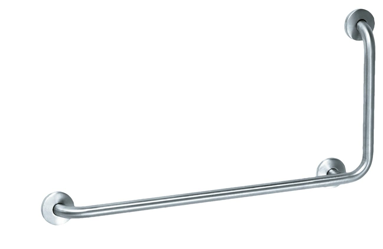 90o angled grab rail - Satin - Right