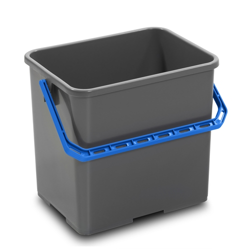 Quadratischer Eimer aus Kunststoff - 6L blauer Griff