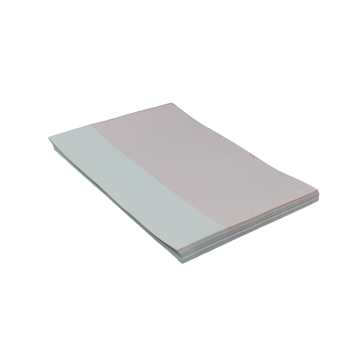 EKG-Papier Philips A4 rot kariert 1200 Blatt