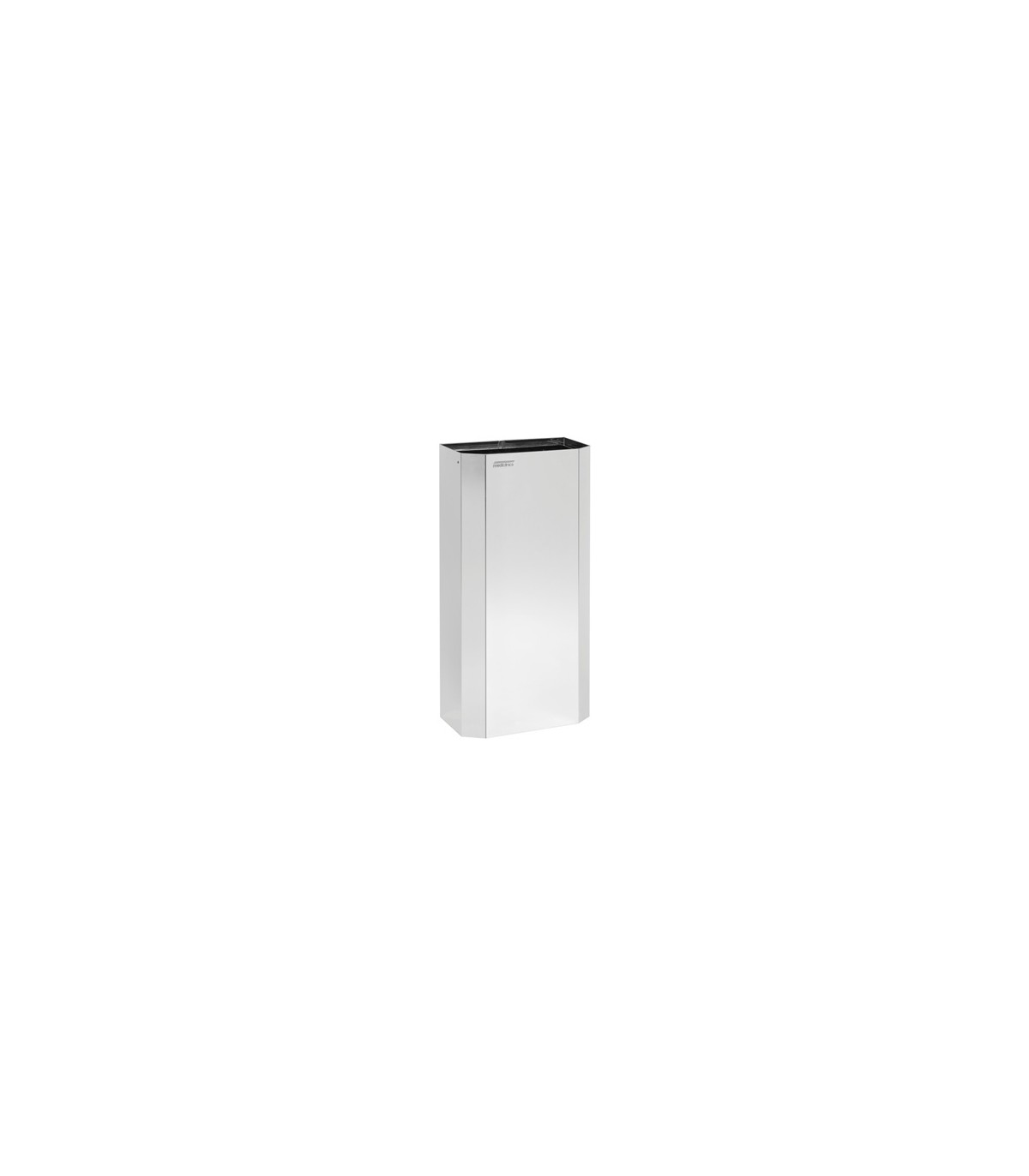 Åben papirkurv med 40 L kapacitet blank overflade