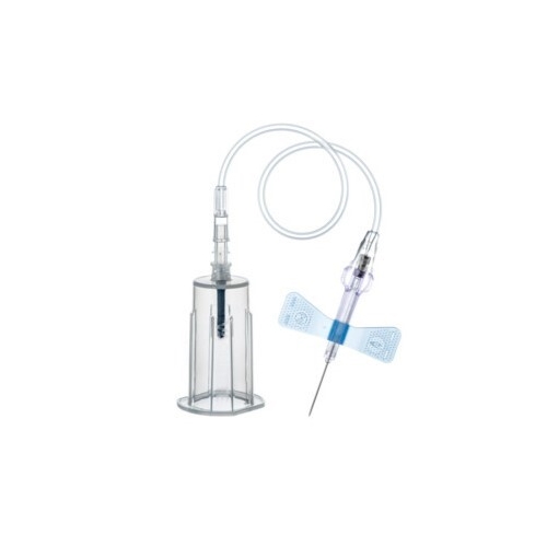 Venøs prøvetagningssæt VACUETTE Evoprotect Safety - 0,6x19mm 19cm blå m holder - 30 stk