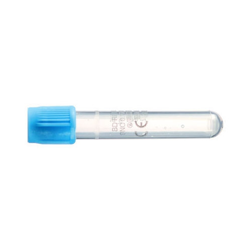 Vakuumrör BD Vacutainer transparent etikett – 5/2,7ml Na-Citrat 3,2% ljusblå – 100 st