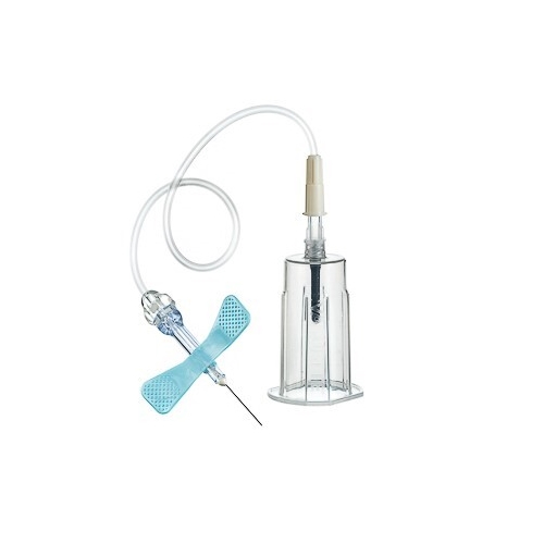 Prøvetagningssæt VACUETTE Safety - 0,6x19mm 19cm blå med holder - 35 stk
