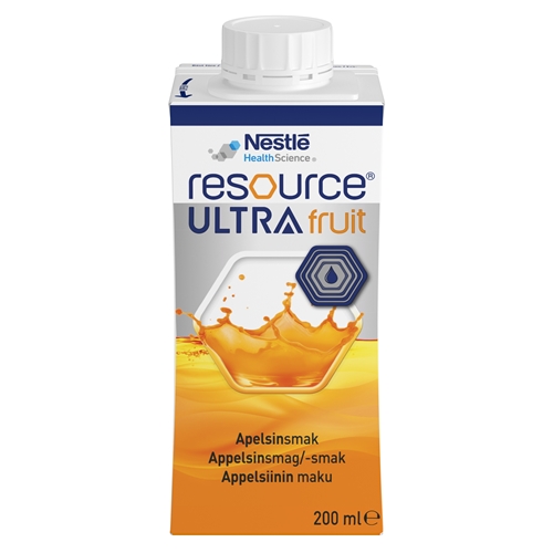 Resource Ultra Fruit - 4x200 ml appelsin - 4 stk