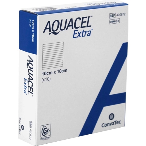 Gelbildender Verband Aquacel Extra - 10x10cm - 10 St.