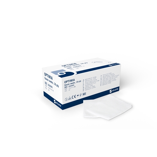 Kompress gazeserviet 16L Selefa - 10x10 cm disp.box usteril - 60 stk.