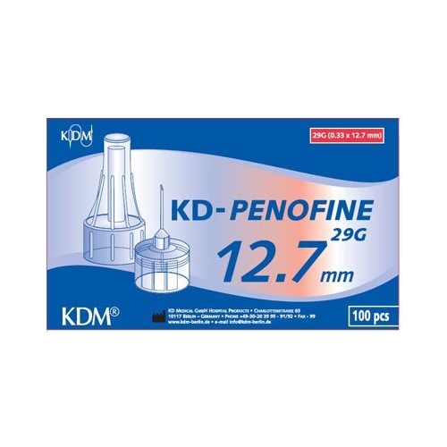 Kynäneula KD-Penofine - 29G (0.33 x 12.7 mm) musta - 100 kpl