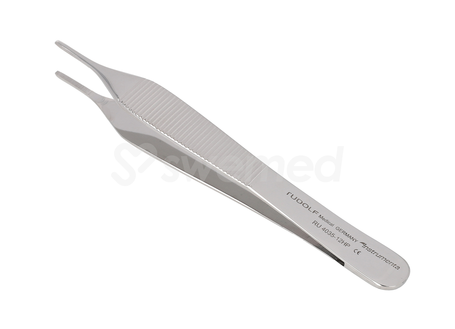 Pinzette Ewald/Adson anatomisch 12 cm hochglanzpoliert