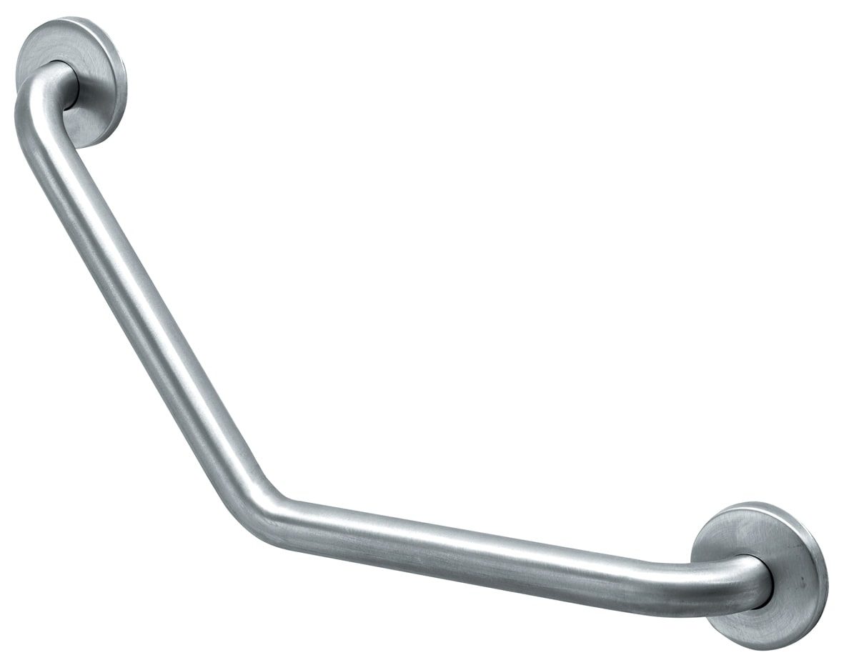 130o angled grab rail - Satin