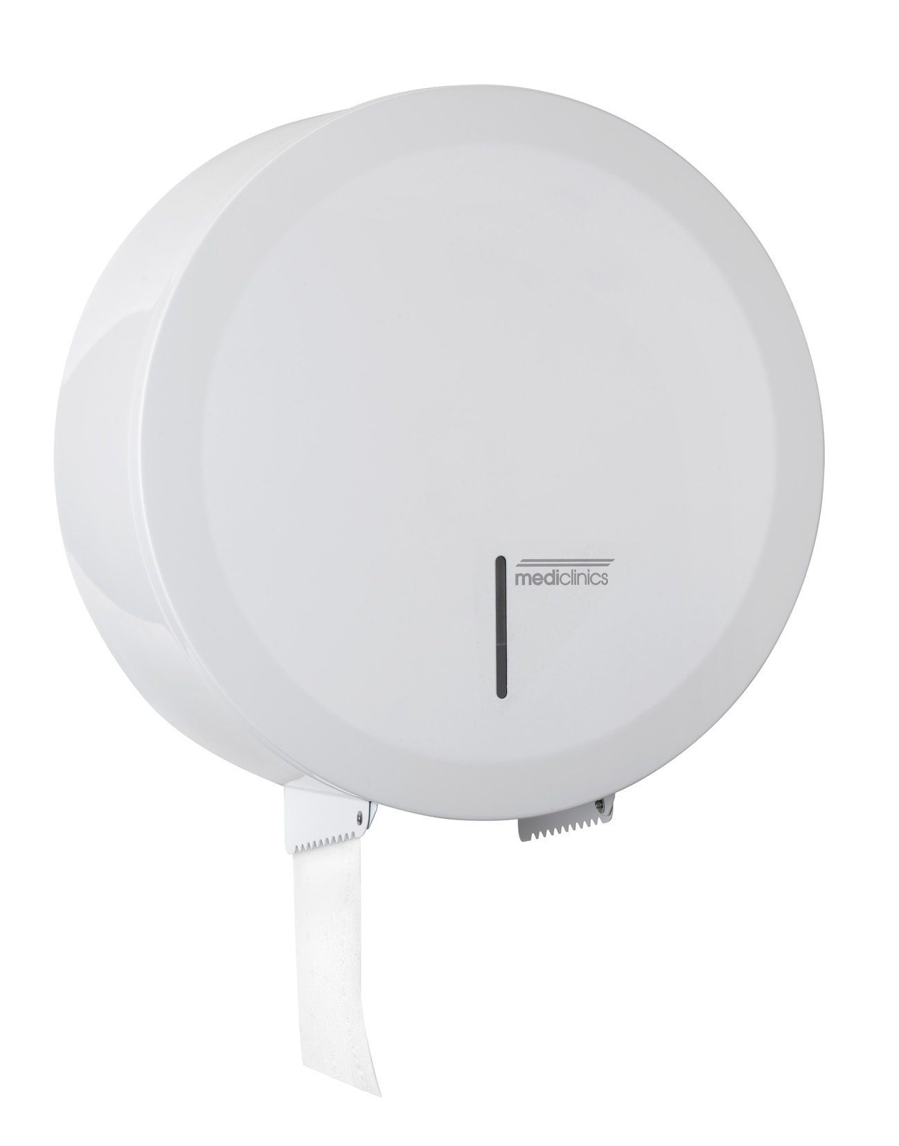 Dispenser för toalettpapper - Ø230mm för industripappersrullar - Vit - Stål - Vit epoxy