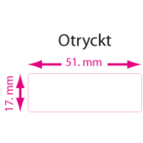 Laser-/kopieringsetiketter - 51X17mm til patientoplysninger - 100 stk