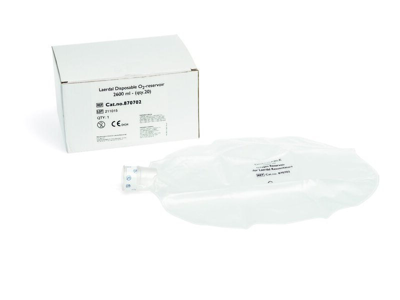 Engangs O2-reservoirpose 2600 ml pakke med 20