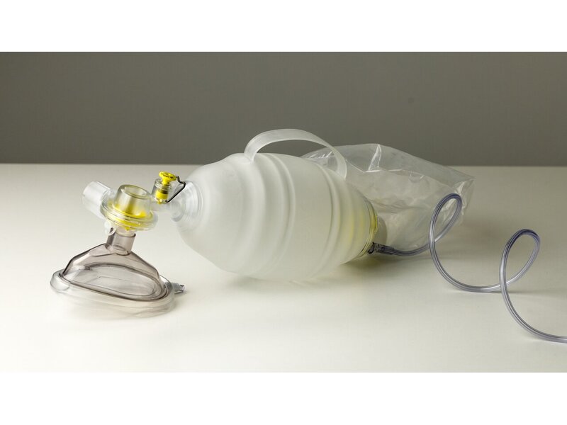 BAG genoplivningsballon til voksne med maske nr. 5 pakke med 12 stk.