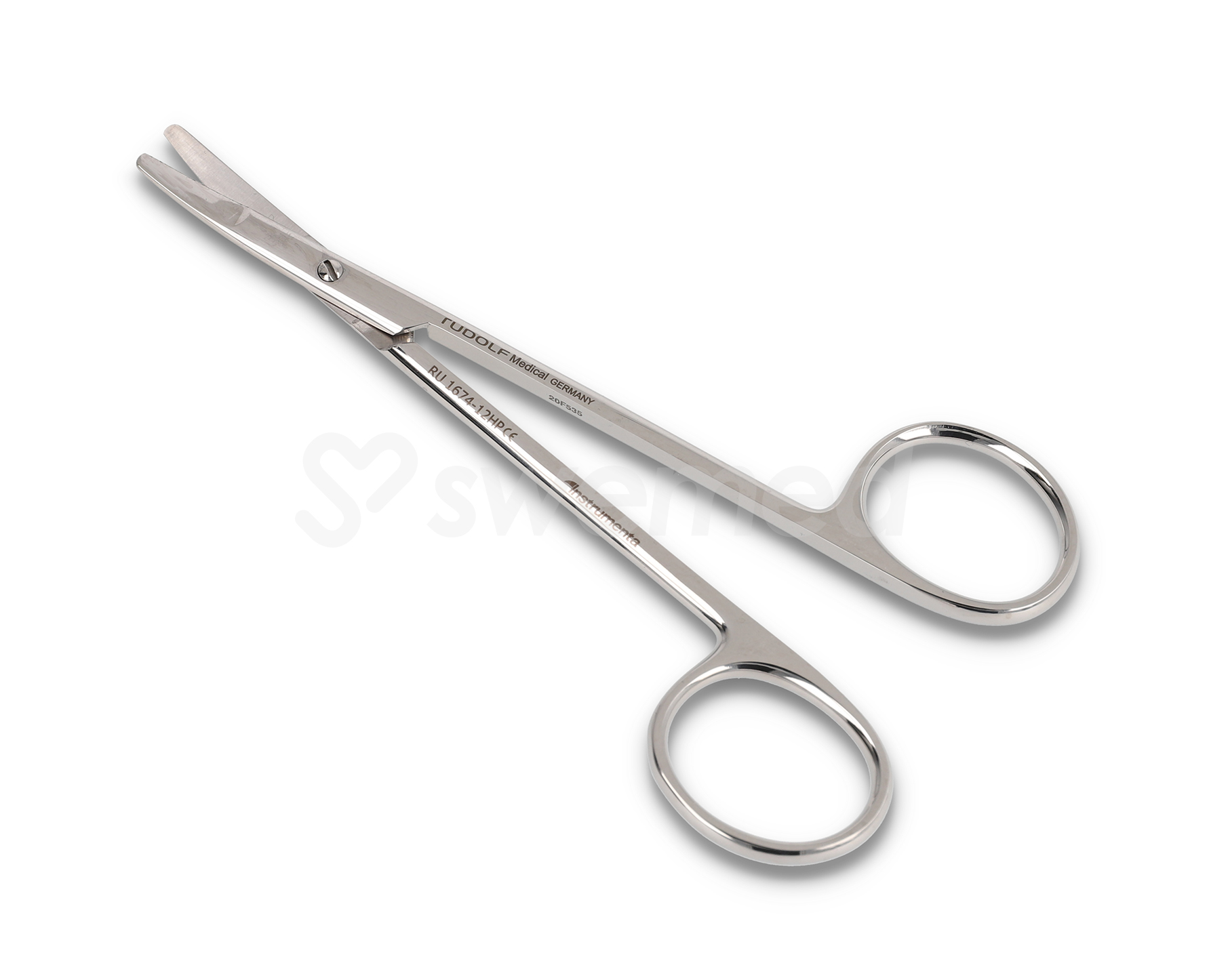 Ragnell-Schere gebogen 12,5 cm hochglanzpoliert