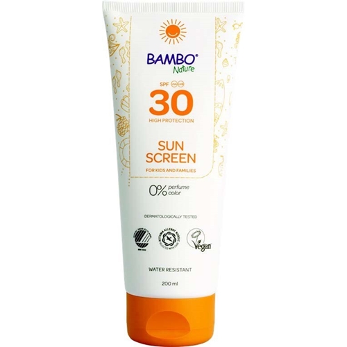 Solkräm Bambo Nature - 200ml SPF 30 oparf Svanen - 6 st