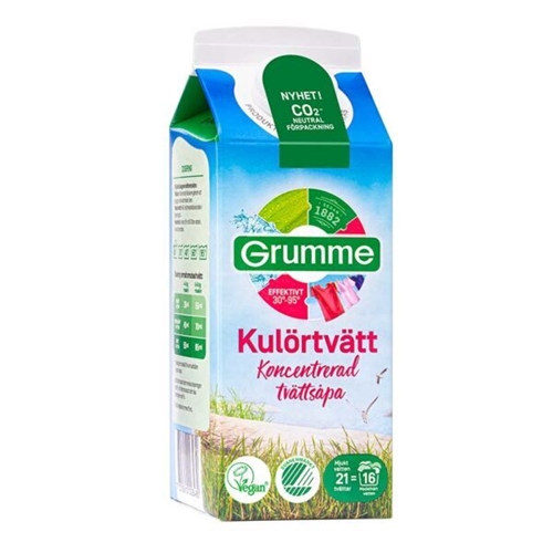 Liquid detergent Grumme - 750 ml for coloureds scented - 8 pcs