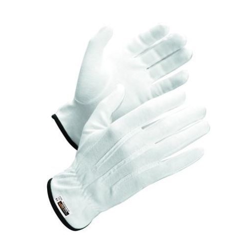 Baumwollhandschuh aus Trikot ohne Noppen - Gr. 9 weiß (Frackhandschuh) - 300 St
