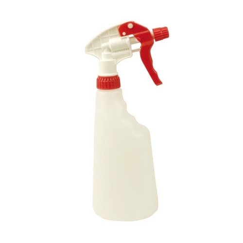 Suihkepullo liipaisimella 600ml punainen asteikolla