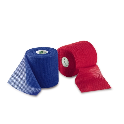 Kohäsive Fixierbinde Mollelast Haft - 8 cm x 20 m blau Latex