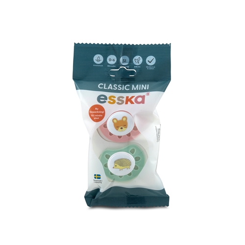 ESSKA anatomisk sut - Classic Mini 0-6 mdr silikone - 2 stk