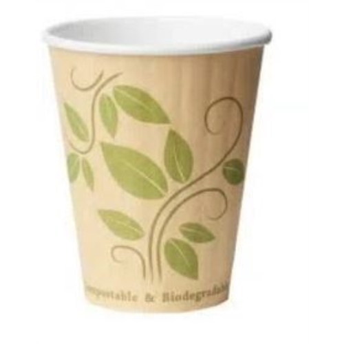 Paper cup EcoEcho - 35cl double wall compostable - 35 pcs
