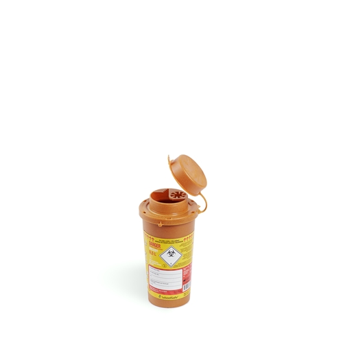 Kanülenbehälter Woodsafe - 0,5 l UN mit Etikett