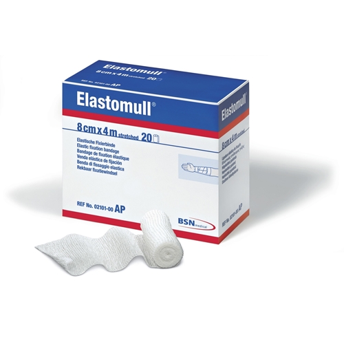 Fikseringsbind viskose Elastomull - 4 cm x 4 m bomuld/viskose/PA - 20 stk.