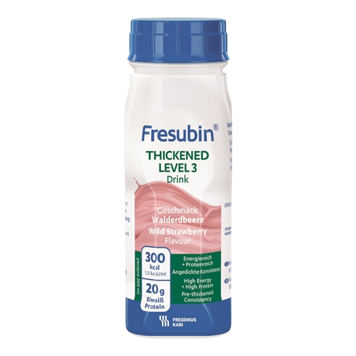 Fresubin Thickened taso 3 - 4x200 ml mansikka - 4 kpl