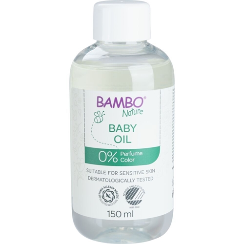 Babyolja Bambo Nature - 150ml oparfymerad - 6 st