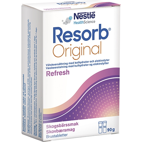 Resorb Original væskeerstatning - skovbær 2x10 stk brusetabletter - 2 stk