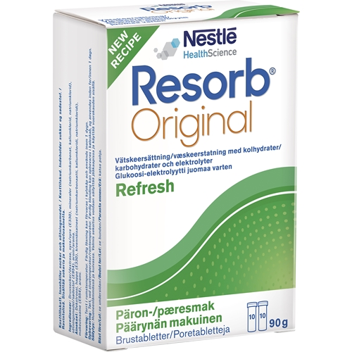 Resorb Original væskeerstatning - pære 2x10 stk. brusetabletter - 2 stk.