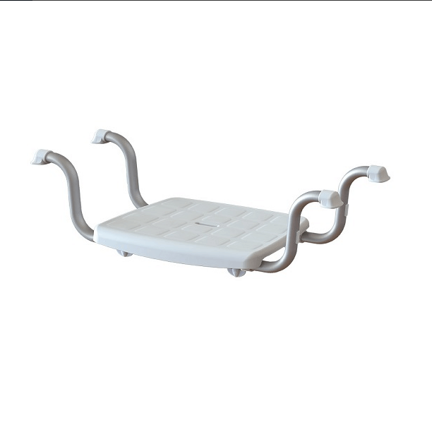 Bath bench - 4 anti-slip supports for fitting in bathtub - Seat: 37x30 cm
