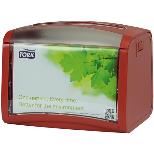Napkin dispenser Tork N4 - top fill red