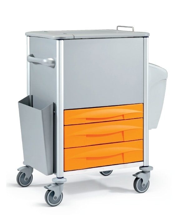 Metalvogn - Ideel til dokumenthåndtering og opbevaring - 78x60x117H cm