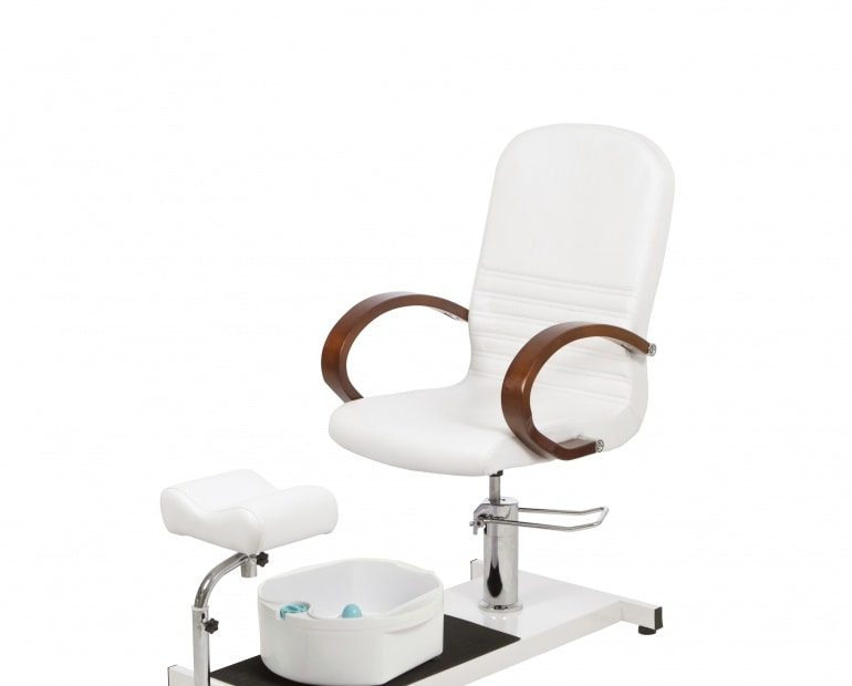 Drehbarer Pedikürestuhl mit Fußspa und verstellbarer Beinauflage - ASTRA