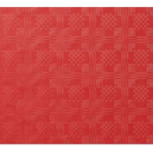 Papiertischdecke Damast - 1,2x8 m rote Rolle