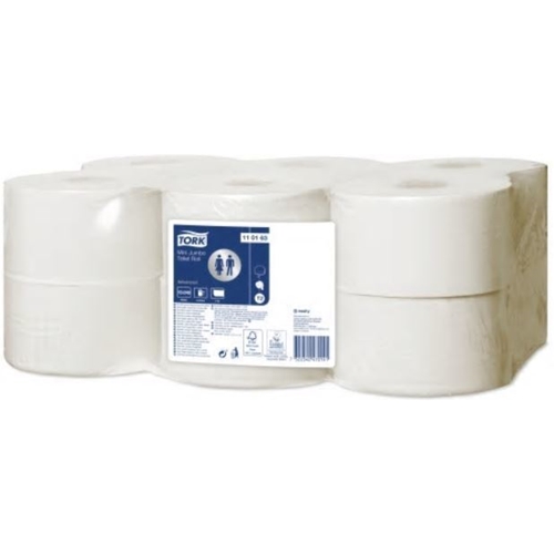 Toalettpapper 1-L Mini Jumbo T2 - Tork Universal 240m vit - 12 st