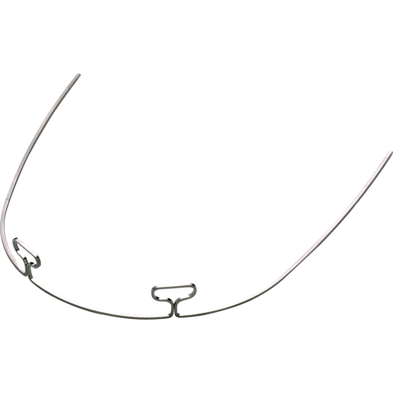 Båge med dubbel T-loop – 2 T-Loop Archwire 016X022 26 Mm